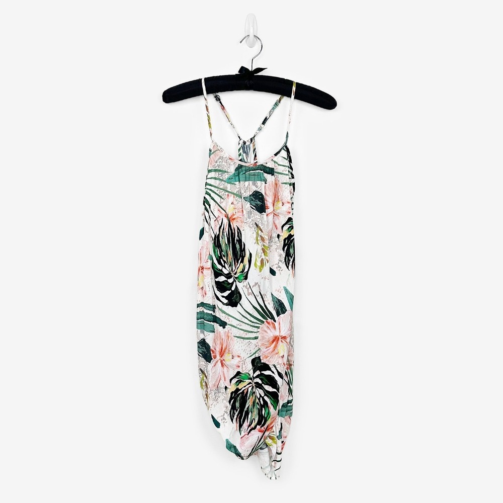 Mynah Swim Cover-Up Size XS Viscose Floral Front Tulip Beach Vacation